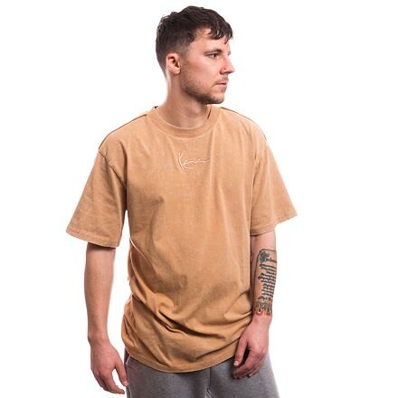 Small Signature Distressed Heavy Jersey Tee