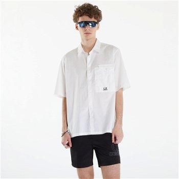 C.P. Company Short Sleeve Shirt Gauze White 16CMSH208A005328G-103