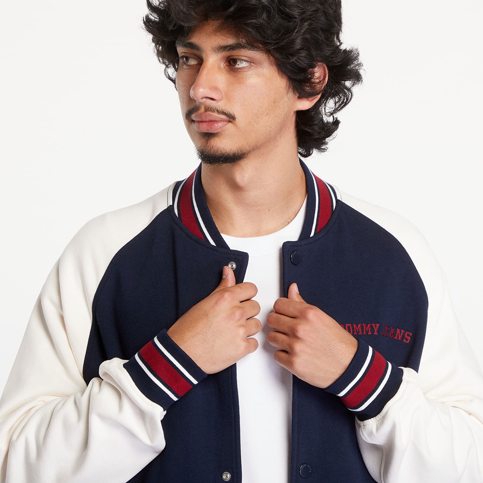 Relaxed Circle T Varsity Bomber Dark Night Navy