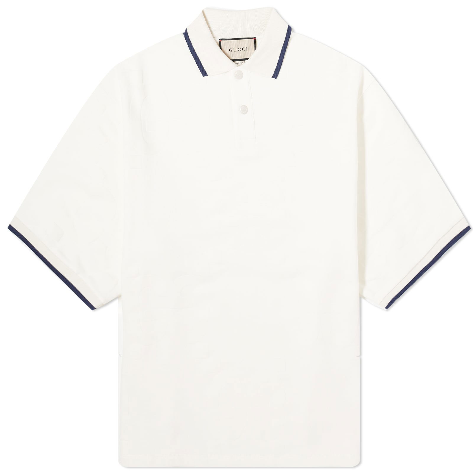 Jumbo GG Jacquard Polo Shirts in Ivory