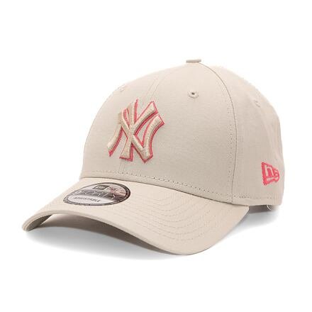 9FORTY MLB Team Outline New York Yankees Stone / Lava Red One Size