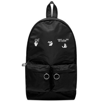 Off-White Logo Backpack Black OMNB003F21FAB0071001