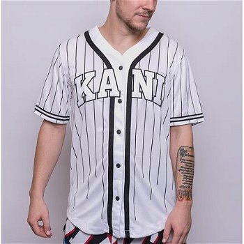 Karl Kani Serif Pinstripe Baseball Shirt KK6033420