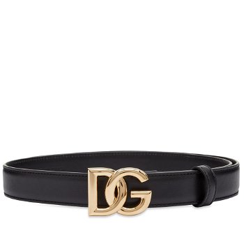 Dolce & Gabbana Narrow Logo Belt Black BE1447AW576-80999