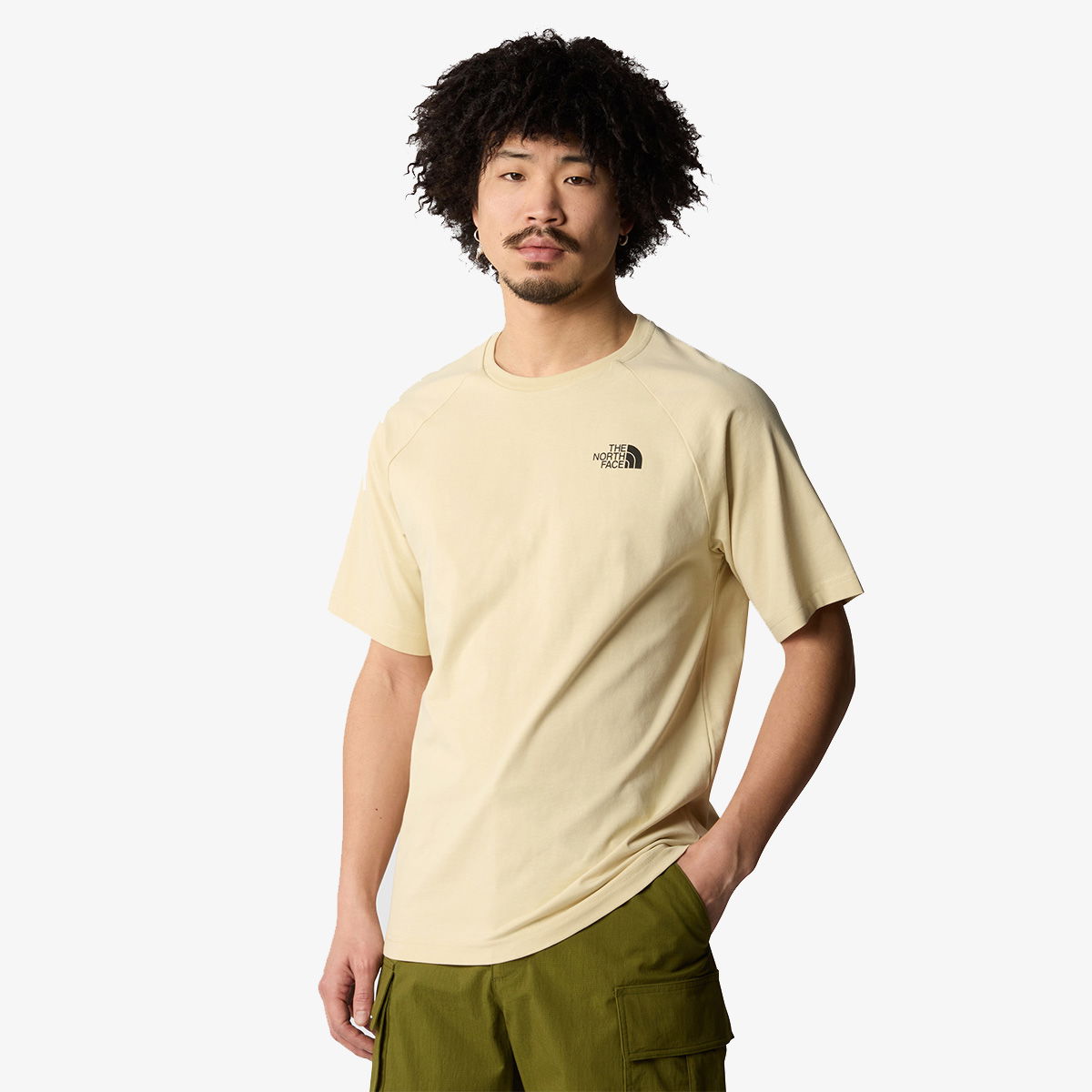 M S/S NORTH FACES TEE GRAVEL