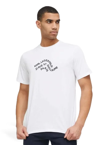KARL LAGERFELD Wave Logo Relaxed T-Shirt 230M2209