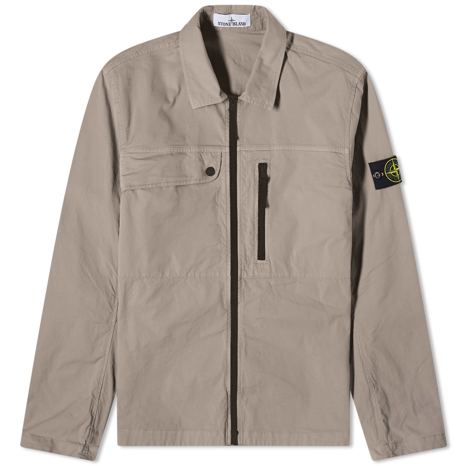 Supima Cotton Twill Stretch-TC Zip Shirt Jacket