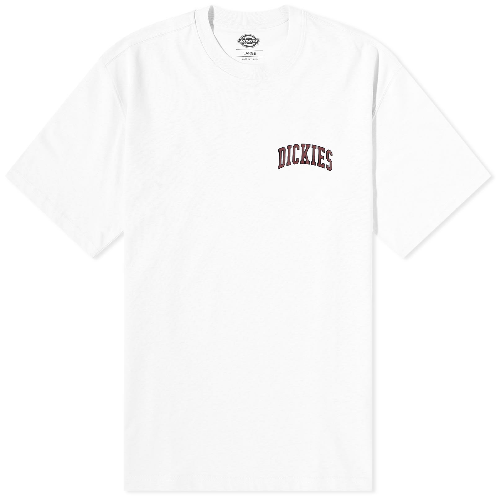 Aitkin Chest Logo T-Shirt "White & Fired Brick"