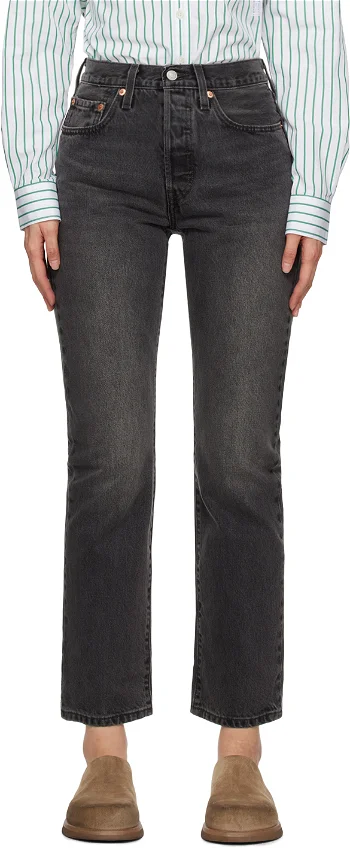 Levi's Black 501 Original Fit Jeans 12501-0452