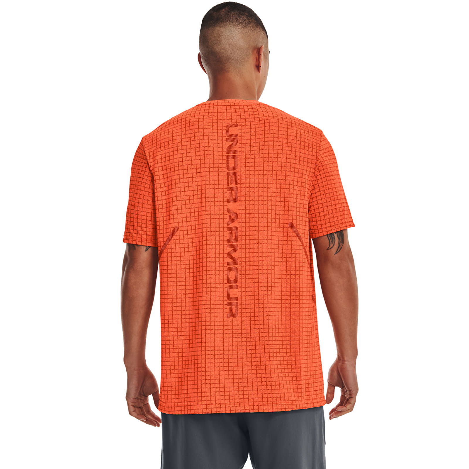 Seamless Grid Ss Orange