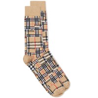 Patchwork Check Sock