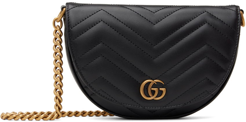 Black Mini GG Marmont Chain