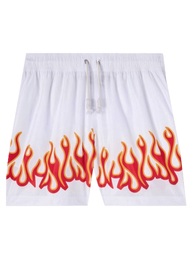 Burning Flames Print Swim Short