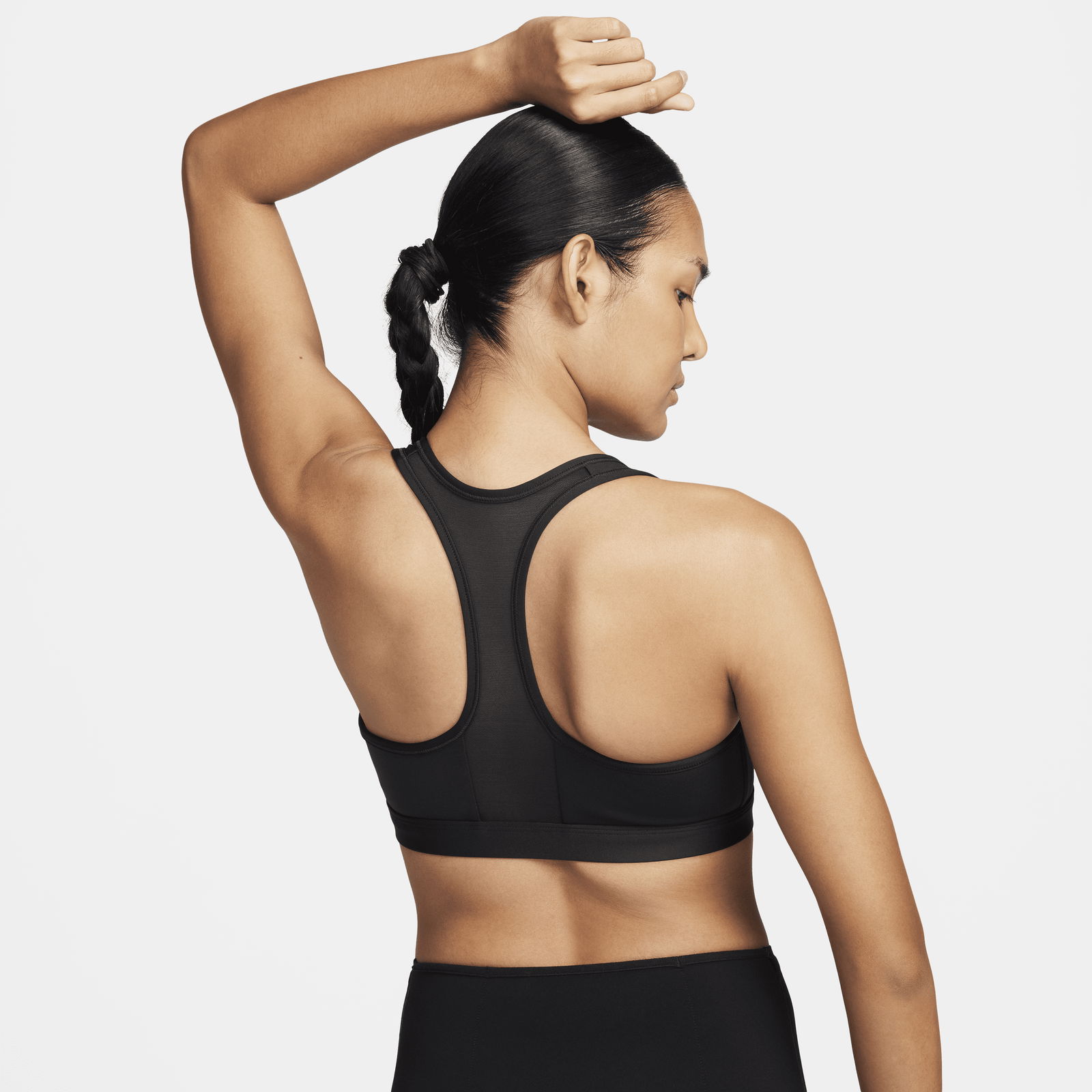 Swoosh Front Zip Medium-Support Padded Sports Bra