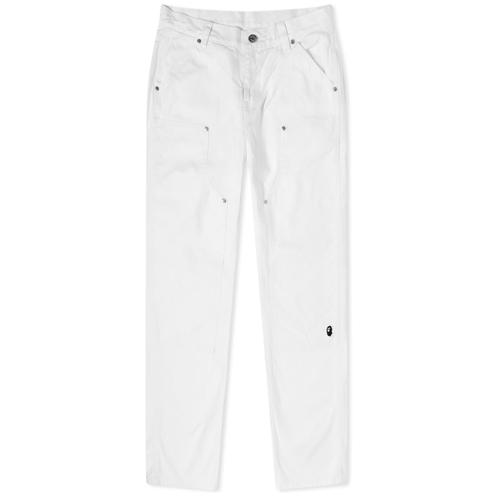 Ape Head One Point Low Waist Work Pants White