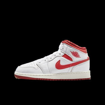 Jordan Air Jordan 1 Mid SE "White Dune Red" GS FJ3464-160