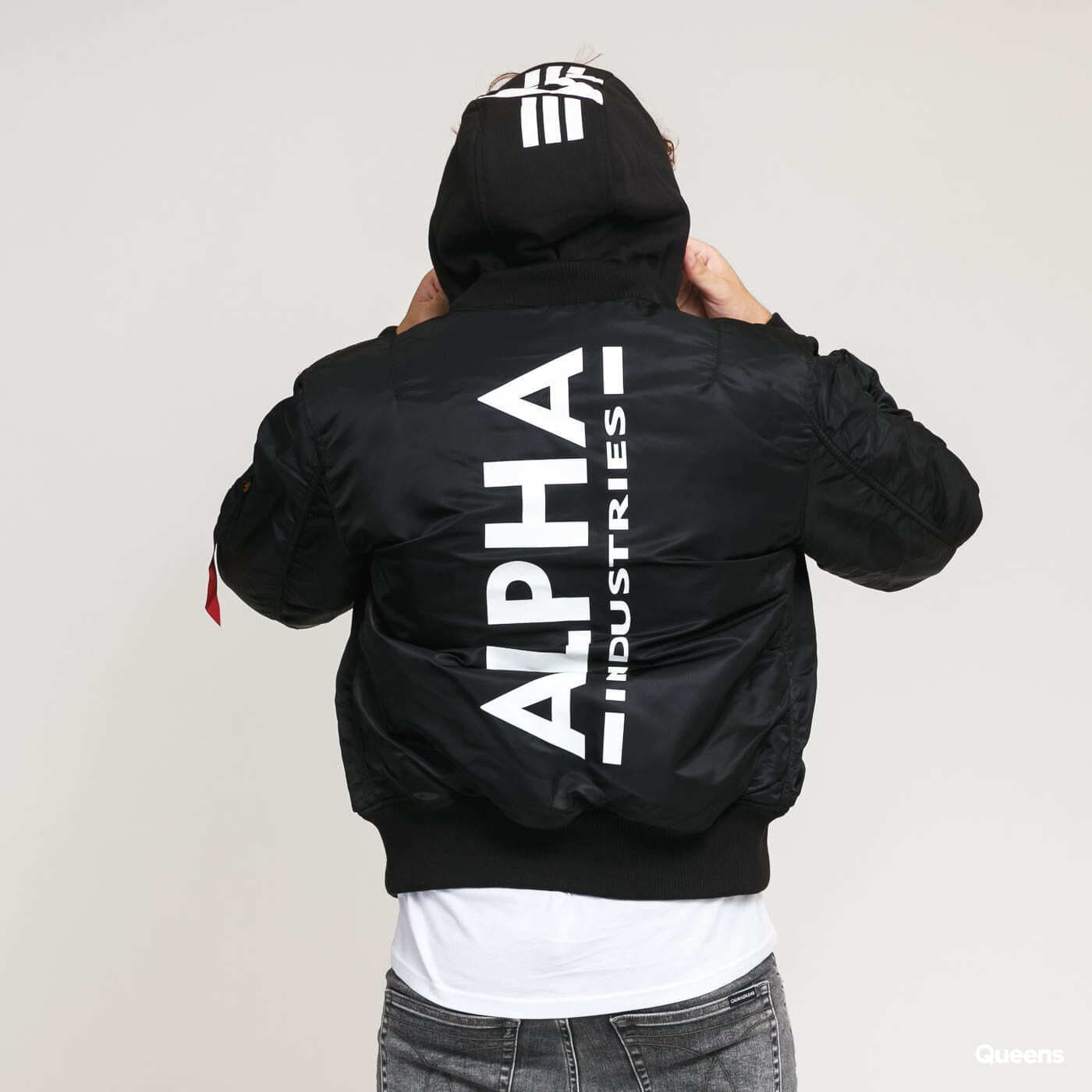 Jacket MA - 1 ZH Back Print Black