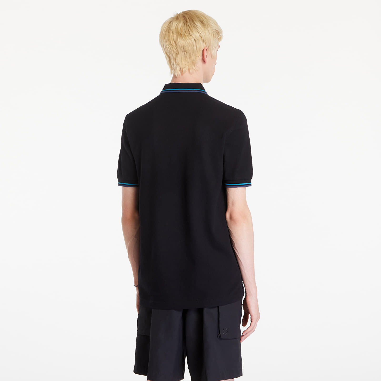 The Twin Tipped Polo T-Shirt Black/ Cybl/ Midnight Blue