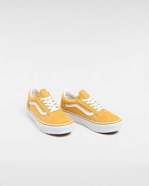 Youth Old Skool Platform Shoes (8-14 Years) (golden Glow) Youth Yellow, Size 2.5