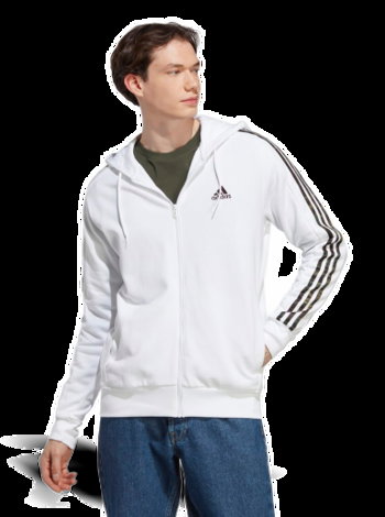 adidas Performance Essentials French Terry 3-Stripes Full-Zip Hoodie IC9836