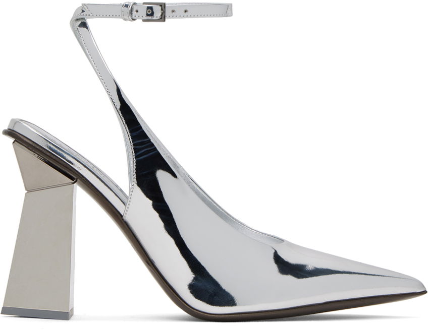 Garavani Silver One Stud Hyper Heels