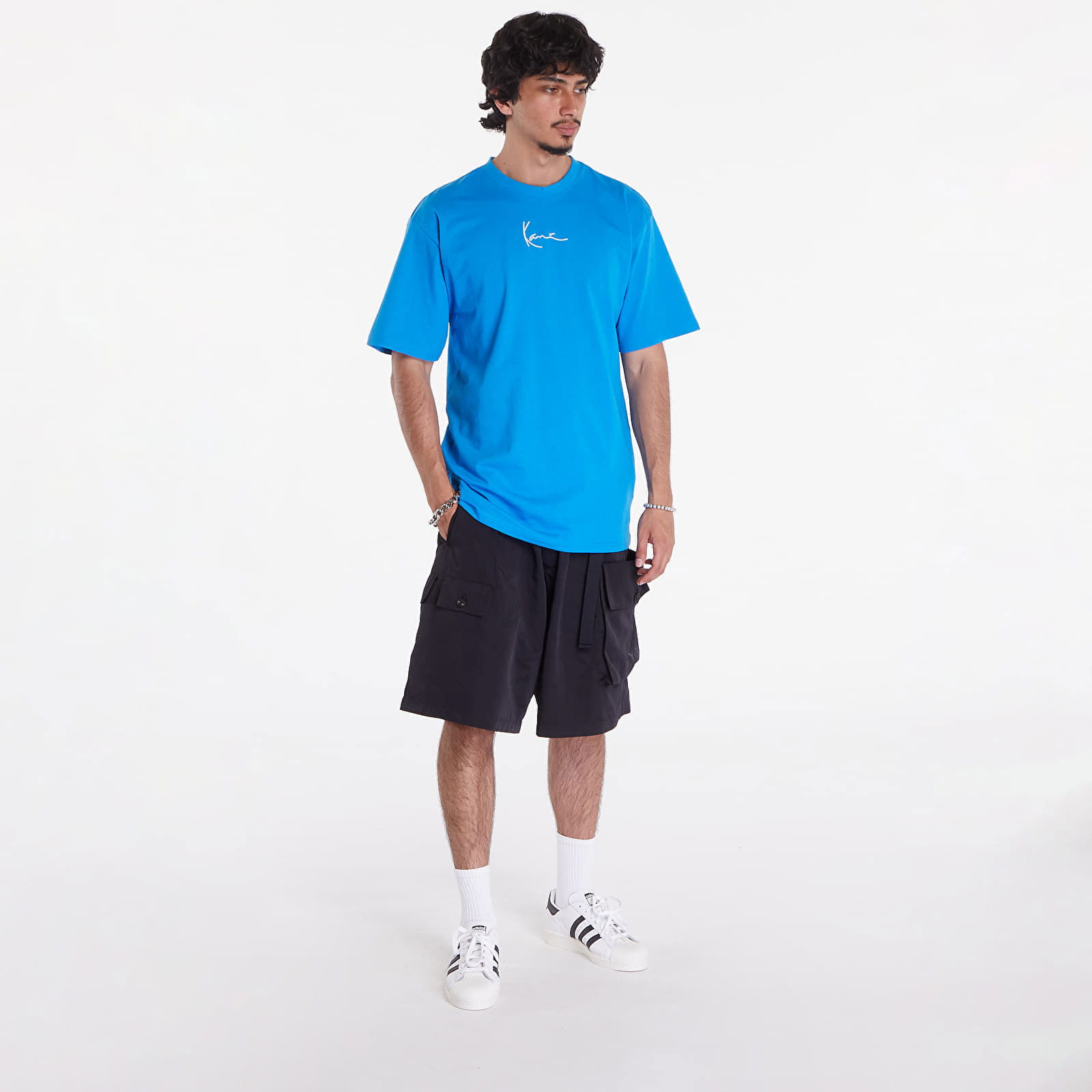 Small Signature Essential Tee Blue