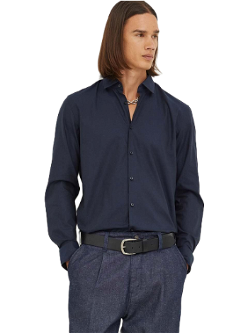 BOSS Slim-fit Shirt in Structured Cotton Dobby 50495092