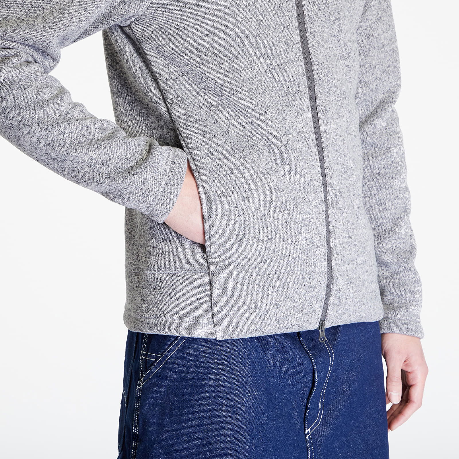 Poutnik by Monk Zip Sweater Grey Melange