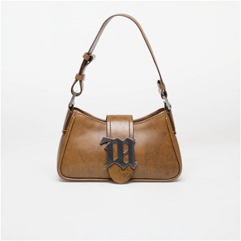MISBHV Leather Shoulder Bag Small Brown Faded 240A432