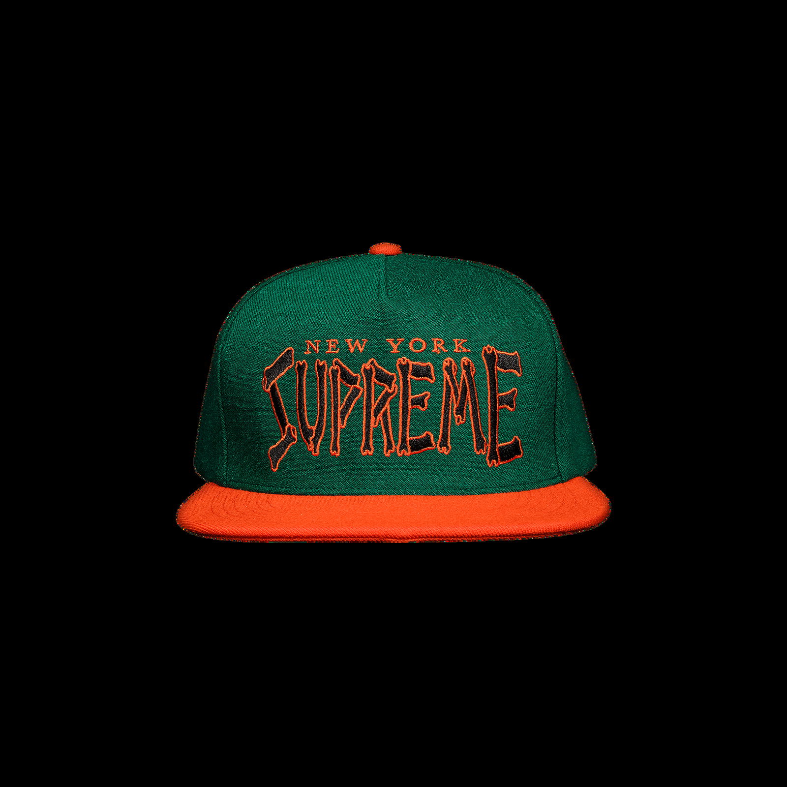 Kšiltovka Supreme Bones Logo 5-Panel SS21H64 GREEN | FLEXDOG