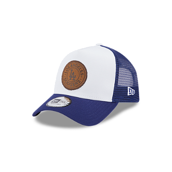 New Era 9FORTY A-Frame Trucker MLB Team Patch Los Angeles Dodgers White / Dark Royal One Size 60364264