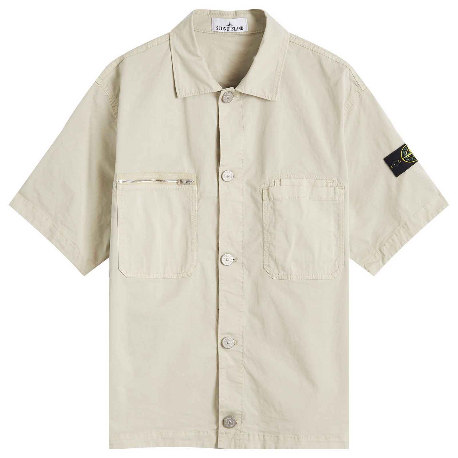 Stretch-TC Garment Dyed Short Sleeve Overshirt