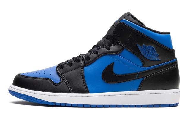 Air Jordan 1 Mid Black Royal Metallic