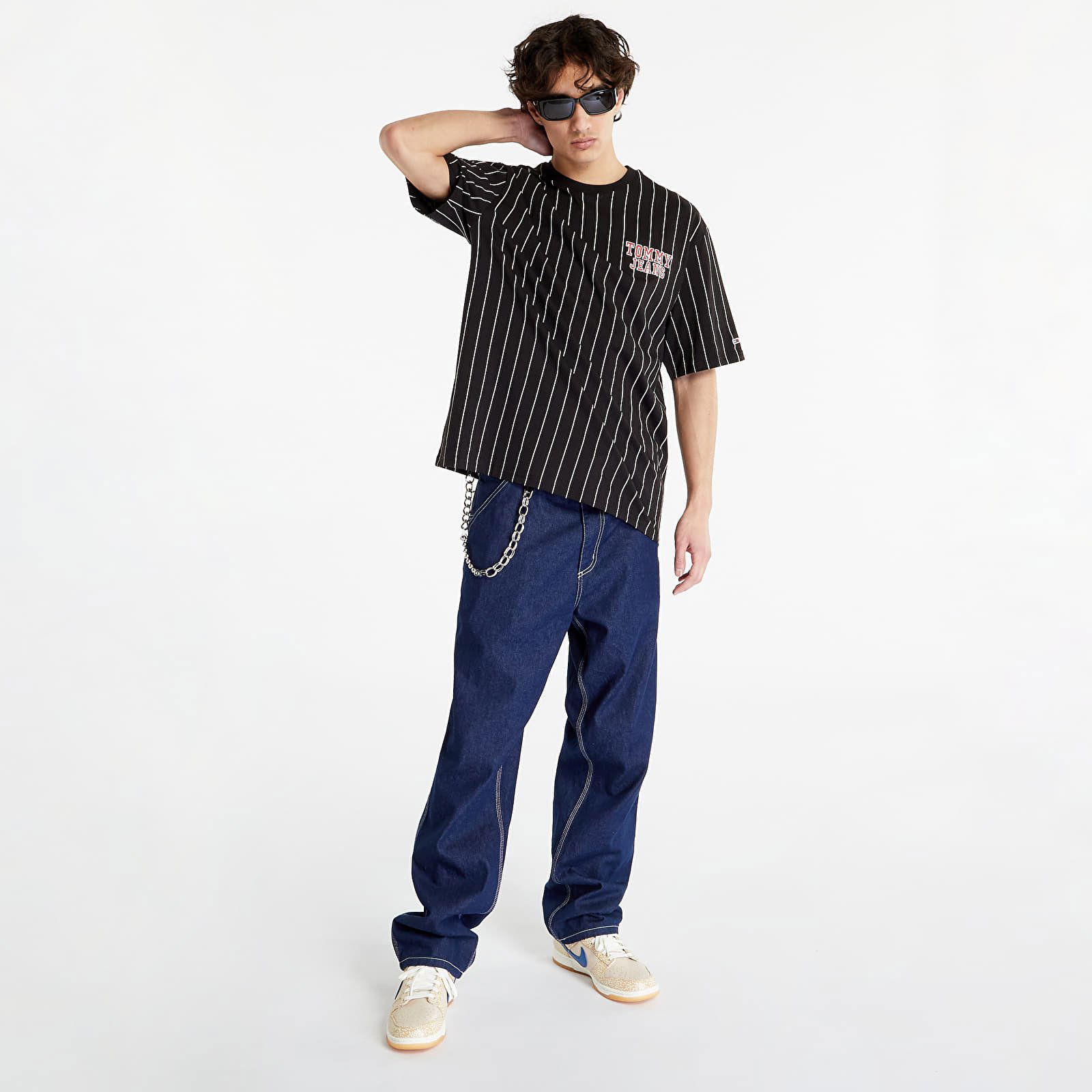 Oversized Pinstripe T-Shirt