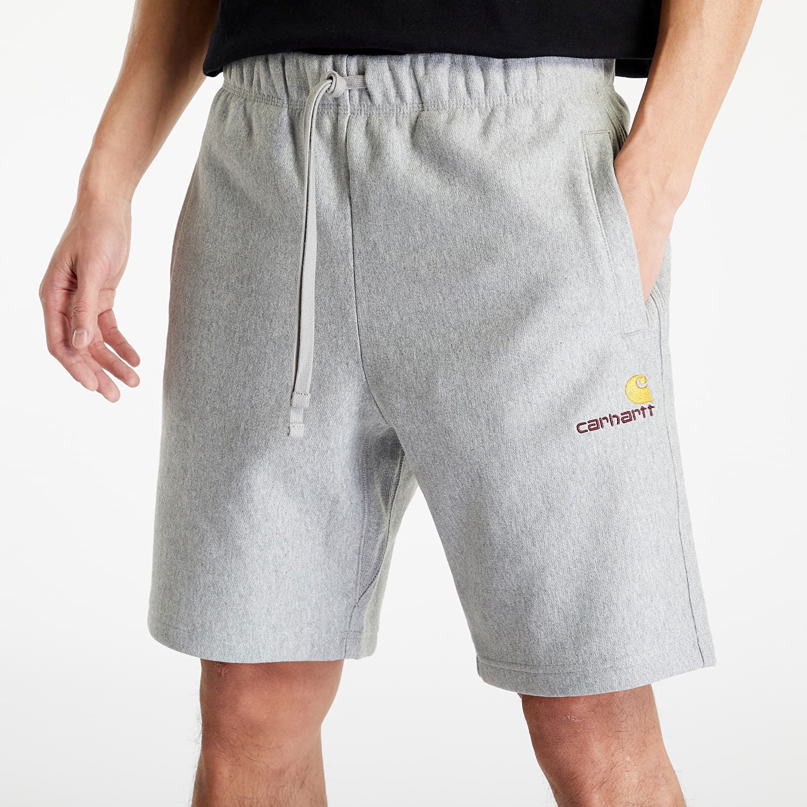 American Script Sweat Short Grey Heather