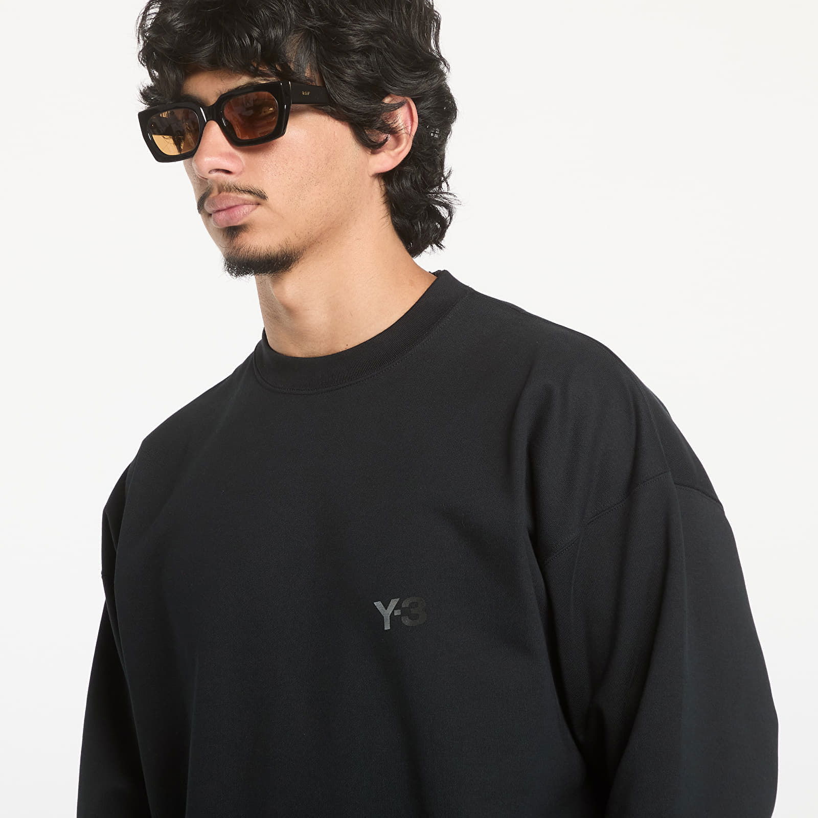 Black Bonded-Logo Sweatshirt