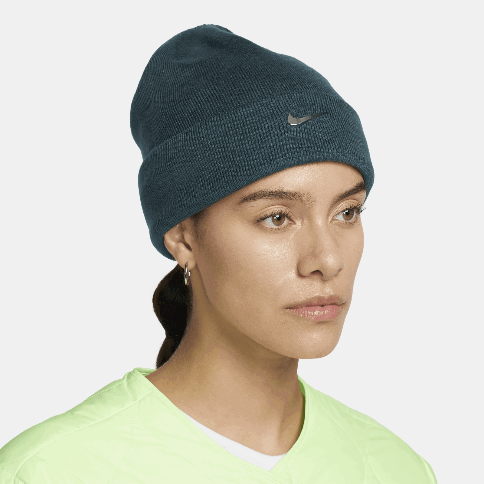 Standard Cuff Metal Swoosh Beanie