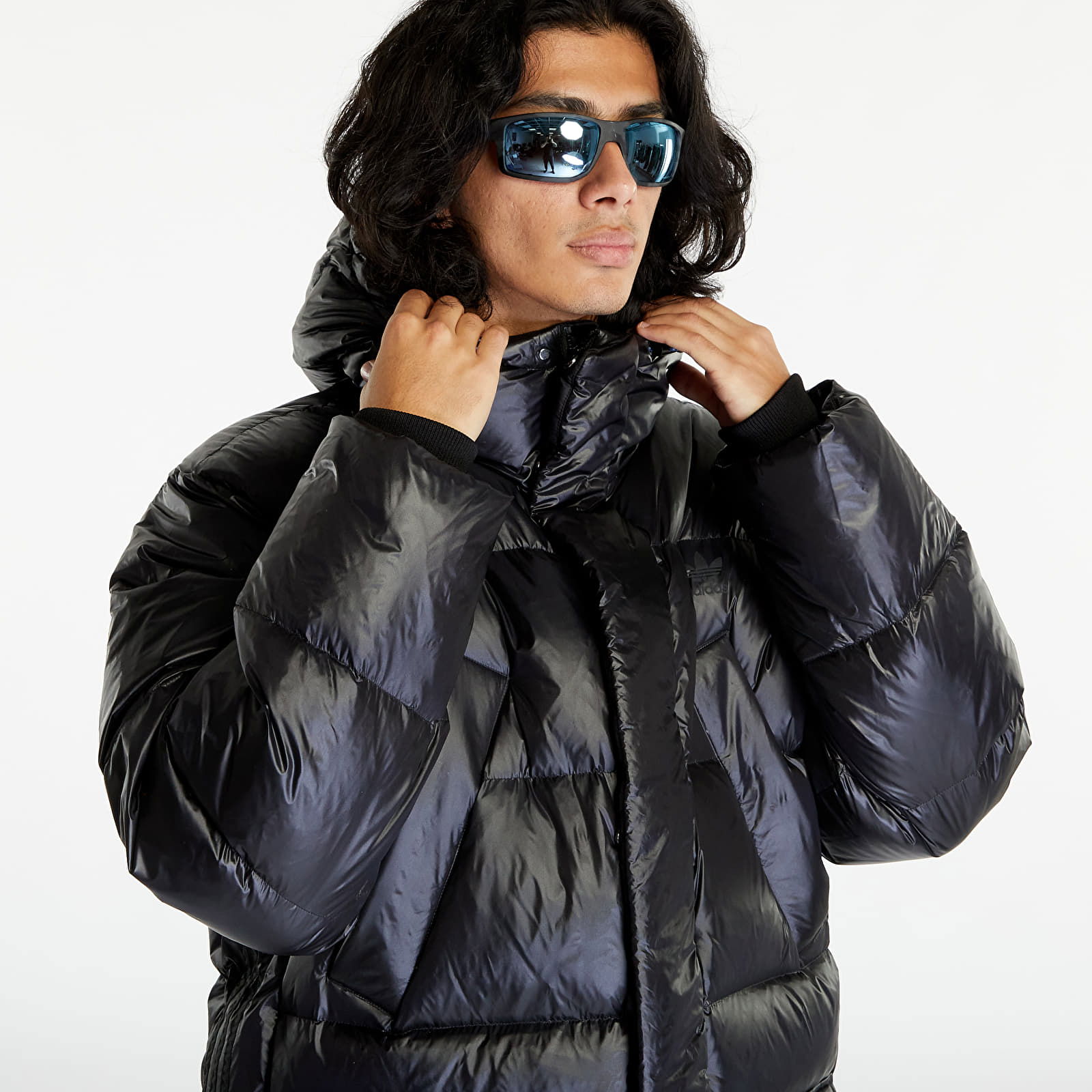 Long Puffer Jacket Black