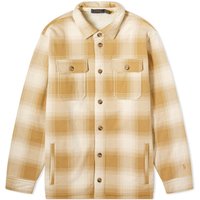 Quilted Plaid Overshirt "Winter Cream/Cafe Tan"