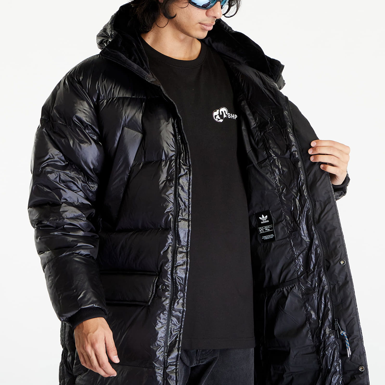 Long Puffer Jacket Black