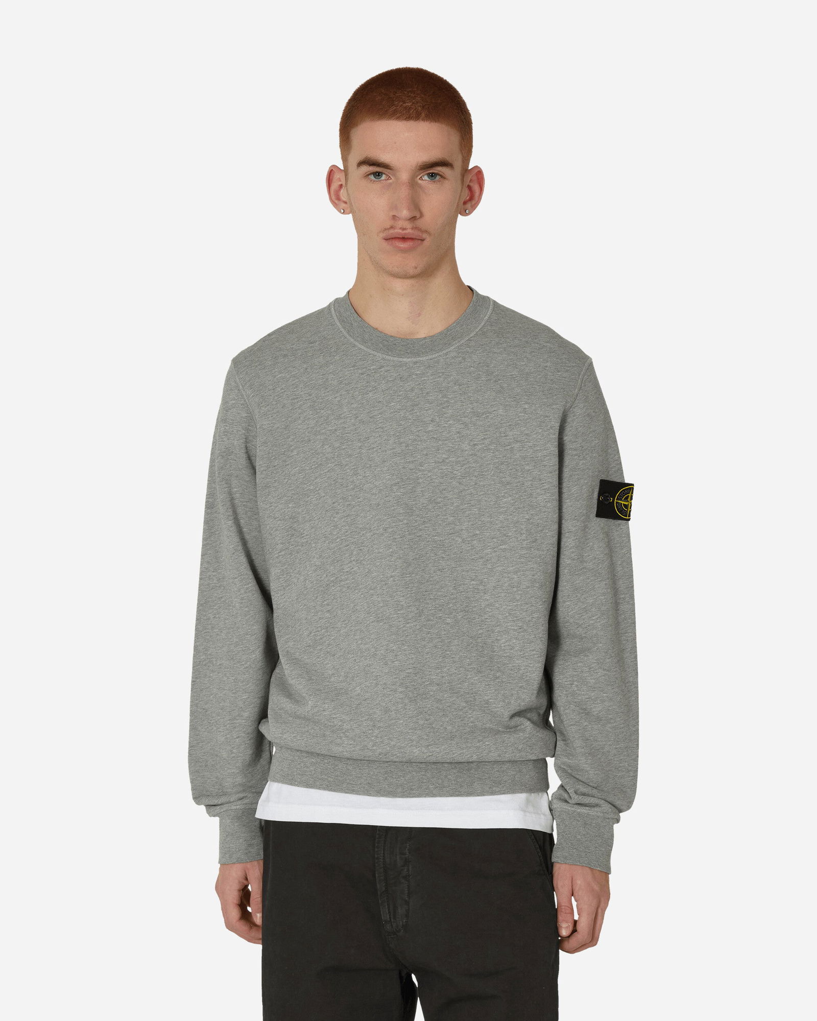 Garment Dyed Crewneck Sweatshirt "Melange Grey"