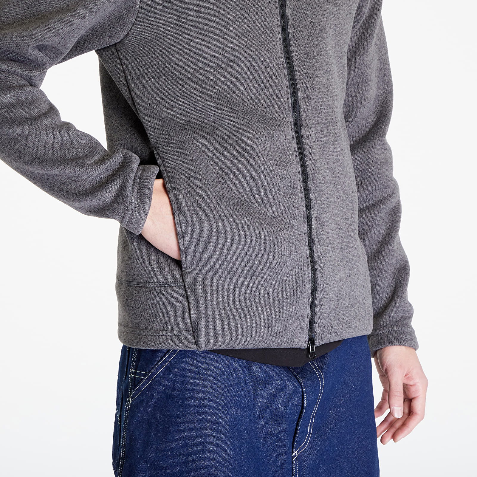 Poutnik by Monk Zip Sweater Ash Grey