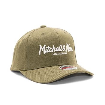 Mitchell & Ness Branded Pinscript Classic Red Olive HHSSINTL103-MNNYYPPPOLIV