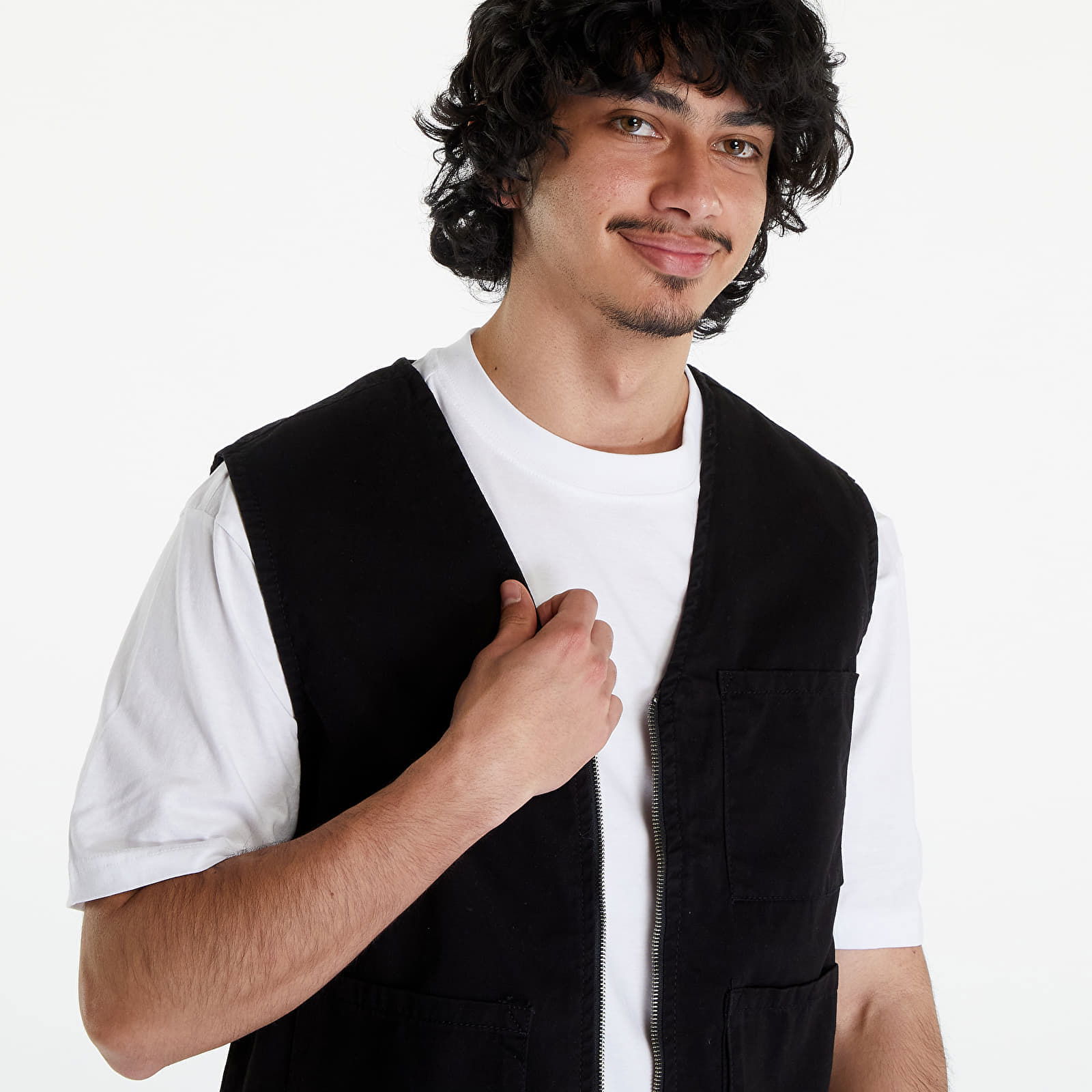 Organic Cotton Vest Black