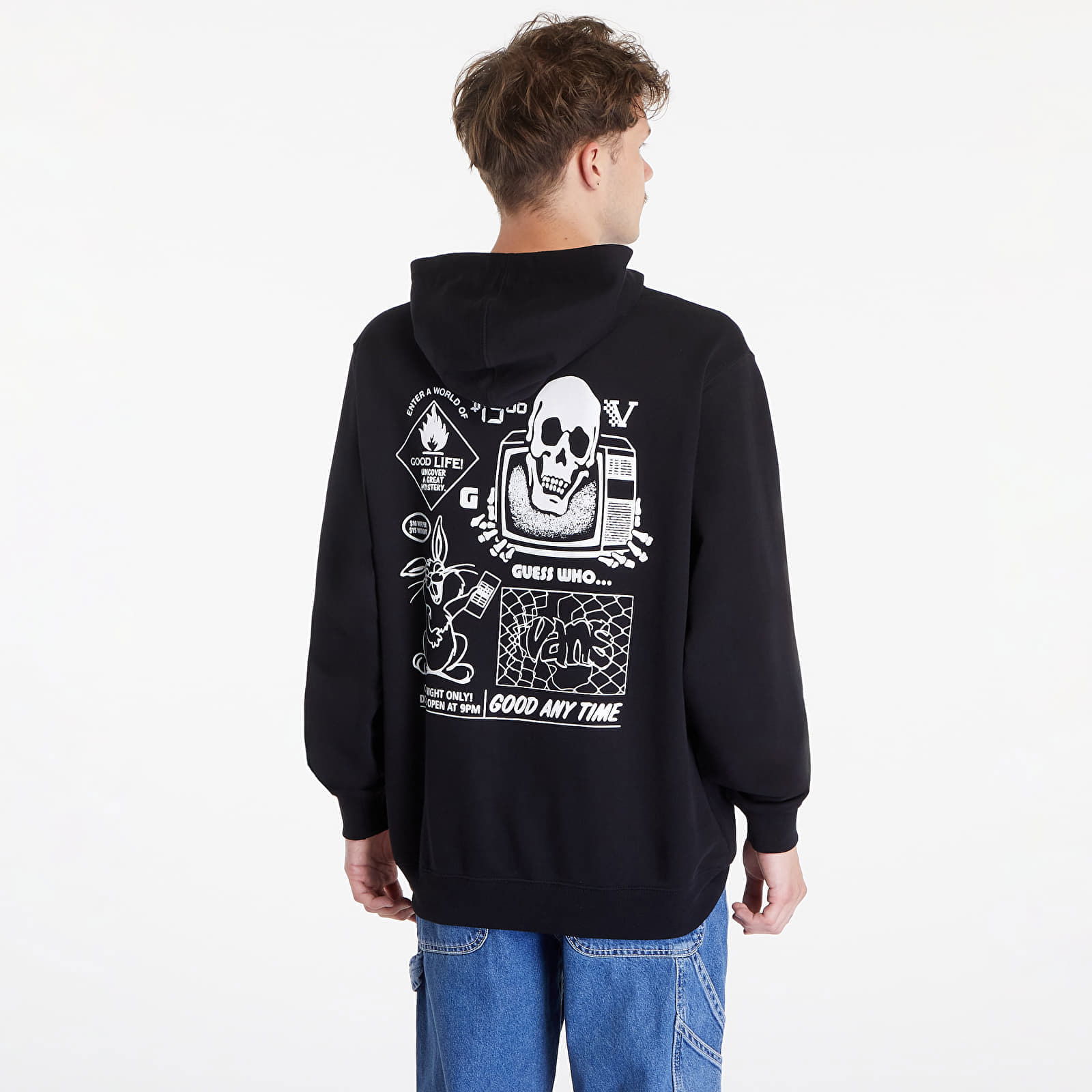 Crazy Eddy 66 Loose Pullover Black