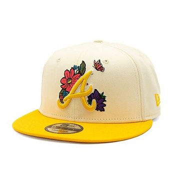 New Era 9FIFTY MLB Floral Atlanta Braves Retro - Ivory / Juicy Yellow 60503504