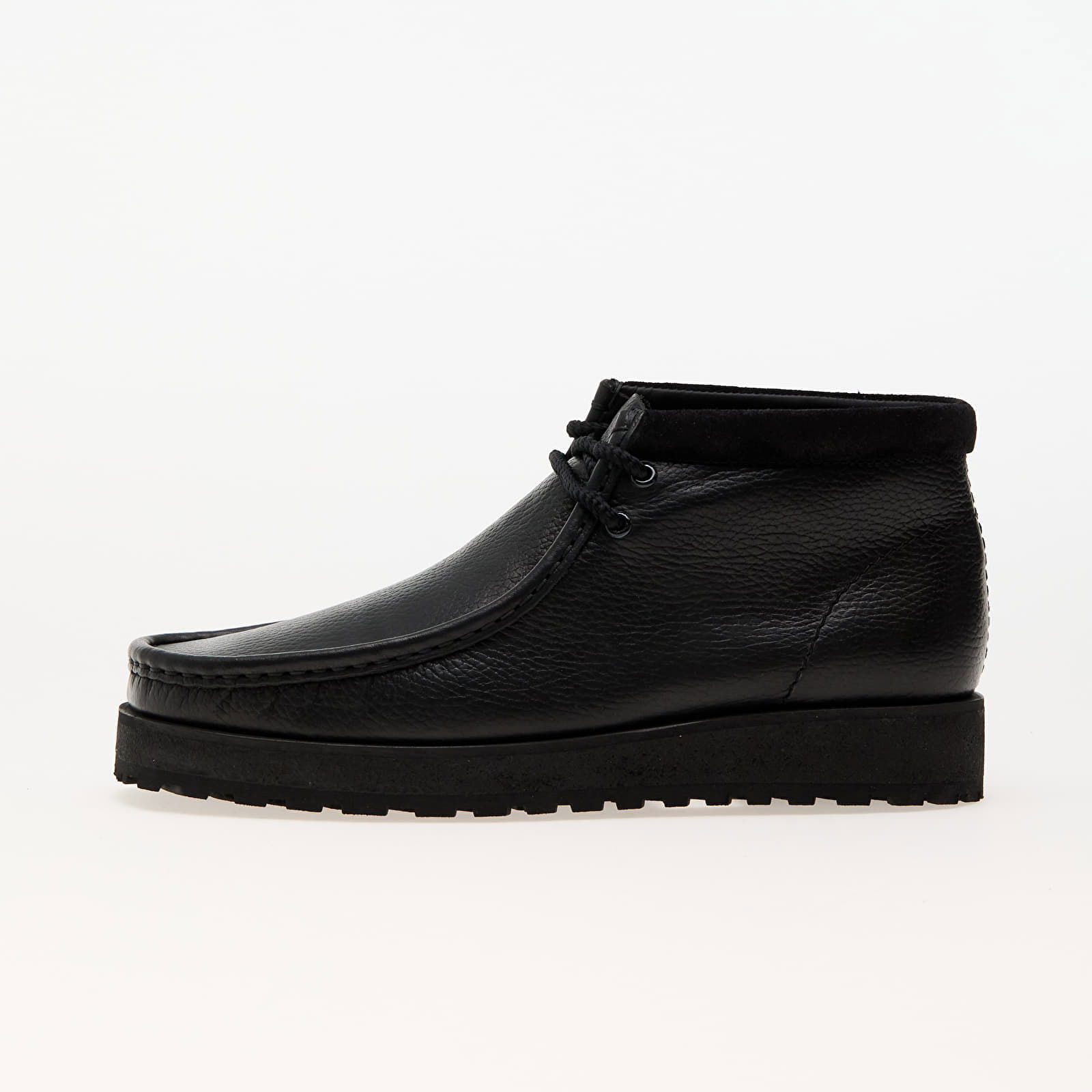 Wallabee Scout Black Leather