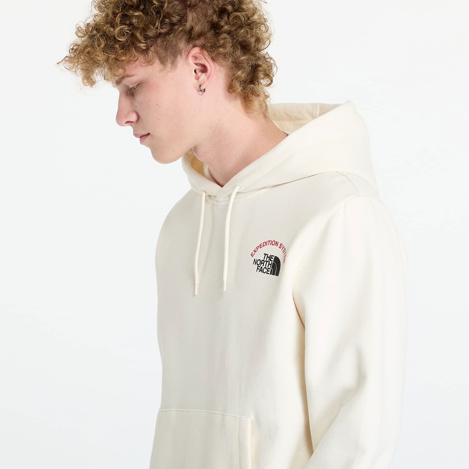 Expedition System Graphic Hoodie White Dune