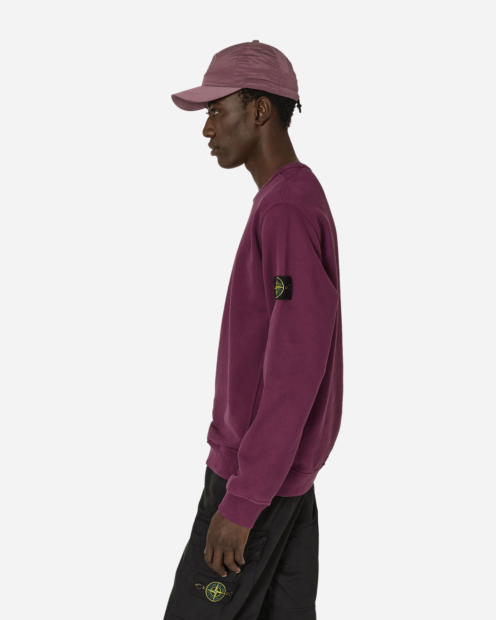 Garment Dyed Crewneck Sweatshirt Dark Burgundy