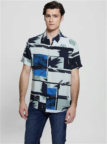 GUESS All Over Print Shirt M4GH64WD4Z2